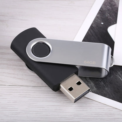 ดิสก์แฟลช Twister USB 2.0 ขนาด 64GB (สีดำ), 64GB/Black