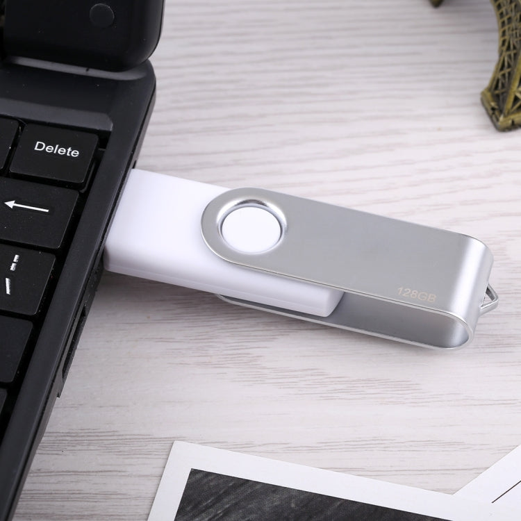 แฟลชดิสก์ Twister USB 2.0 ขนาด 128GB, 128GB/White