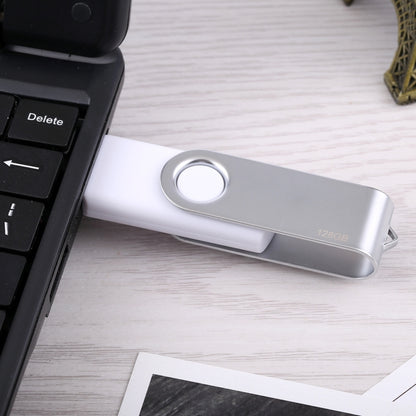 แฟลชดิสก์ Twister USB 2.0 ขนาด 128GB, 128GB/White