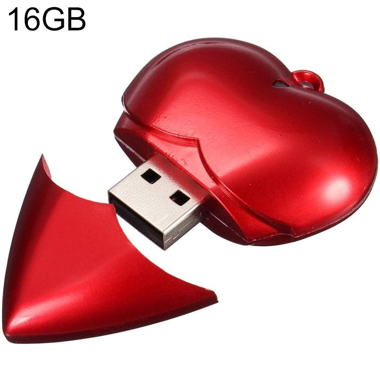 แฟลชดิสก์ USB รูปหัวใจขนาด 16GB, 16GB