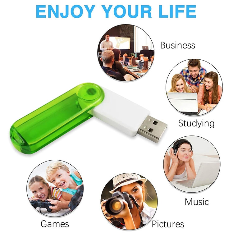 แฟลชดิสก์ USB ขนาด 8GB, 8GB (Green)