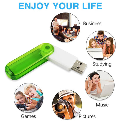 แฟลชดิสก์ USB ขนาด 8GB, 8GB (Green)