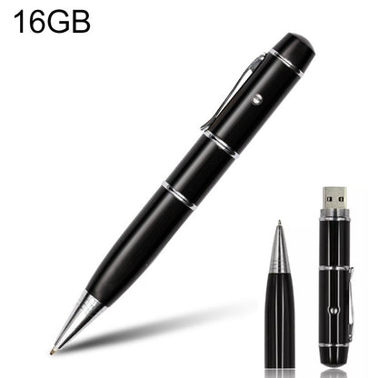 แฟลชดิสก์ USB แบบปากกาเลเซอร์ 3 in 1, 16GB (สีดำ), 16GB (Black)