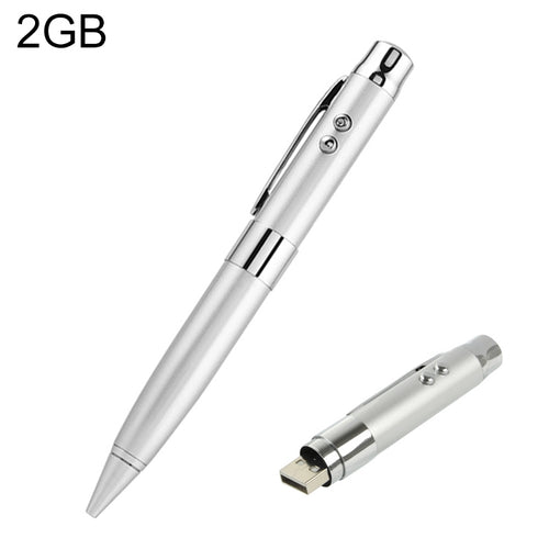 แฟลชดิสก์ USB แบบปากกาเลเซอร์ 3 in 1, สีเงิน (16GB), 2GB (Silver), 4GB (Silver), 8GB (Silver), 16GB (Silver), 2GB (Black), 4GB (Black), 8GB (Black), 16GB (Black)
