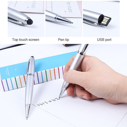 แฟลชดิสก์ USB แบบปากกา 2 in 1 สีดำ, 2GB (Silver), 4GB (Silver), 8GB (Silver), 16GB (Silver), 32GB (Silver), 2GB (Black), 4GB (Black), 8GB (Black), 16GB (Black), 32GB (Black)