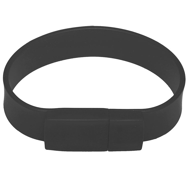 8GB กำไลซิลิโคน USB 2.0 แฟลชดิสก์, 8GB (Black)