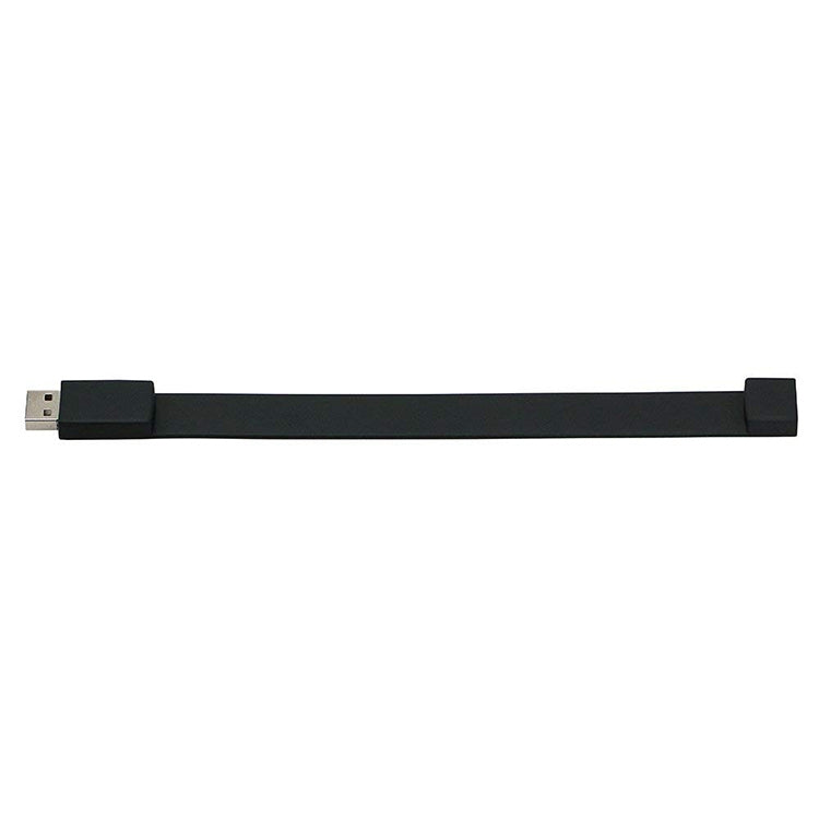 8GB กำไลซิลิโคน USB 2.0 แฟลชดิสก์, 8GB (Black)