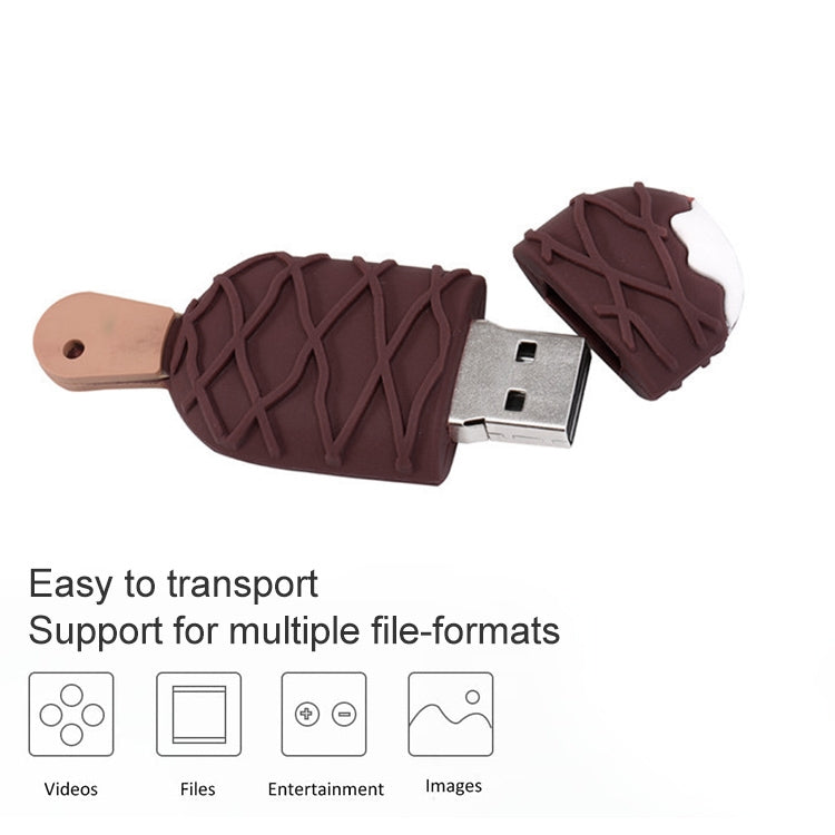 แฟลชดิสก์ USB สไตล์ไอศกรีมขนาด 16GB, 2GB, 4GB, 8GB, 16GB