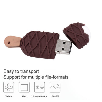 แฟลชดิสก์ USB สไตล์ไอศกรีมขนาด 16GB, 2GB, 4GB, 8GB, 16GB