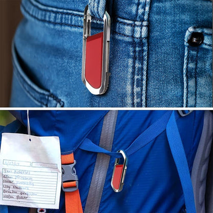 แฟลชดิสก์พวงกุญแจโลหะสไตล์ USB 2.0 ขนาด 2GB (สีแดง), 2GB (Red)