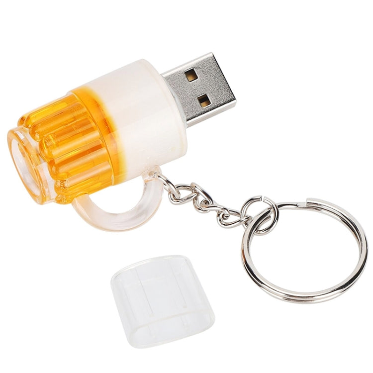 แฟลชดิสก์ USB สไตล์พวงกุญแจเบียร์พร้อมหน่วยความจำ 32GB, 32GB