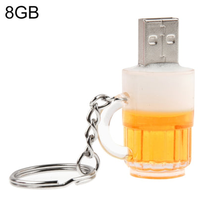 แฟลชดิสก์ USB สไตล์พวงกุญแจเบียร์พร้อมหน่วยความจำ 8GB, 8GB