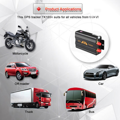 TK103A GPS / SMS / GPRS Tracker ระบบติดตามยานพาหนะ รองรับซิมการ์ดคู่ ออกแบบมาโดยเฉพาะสำหรับรถยนต์ แท็กซี่ รถบรรทุก, TK103A