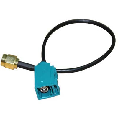 Fakra Z Female ถึง RP-SMA Male Connector Adapter Cable / เชื่อมต่อ Antenna, Fakra Z Female to RP-SMA