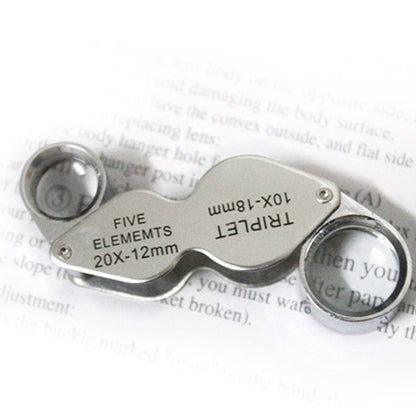 10X - 20X แบบพกพาและหมุนได้เครื่องประดับมือถือ Loupe แว่นขยายอ่านหนังสือแว่นขยาย (MG22181), 10X - 20X