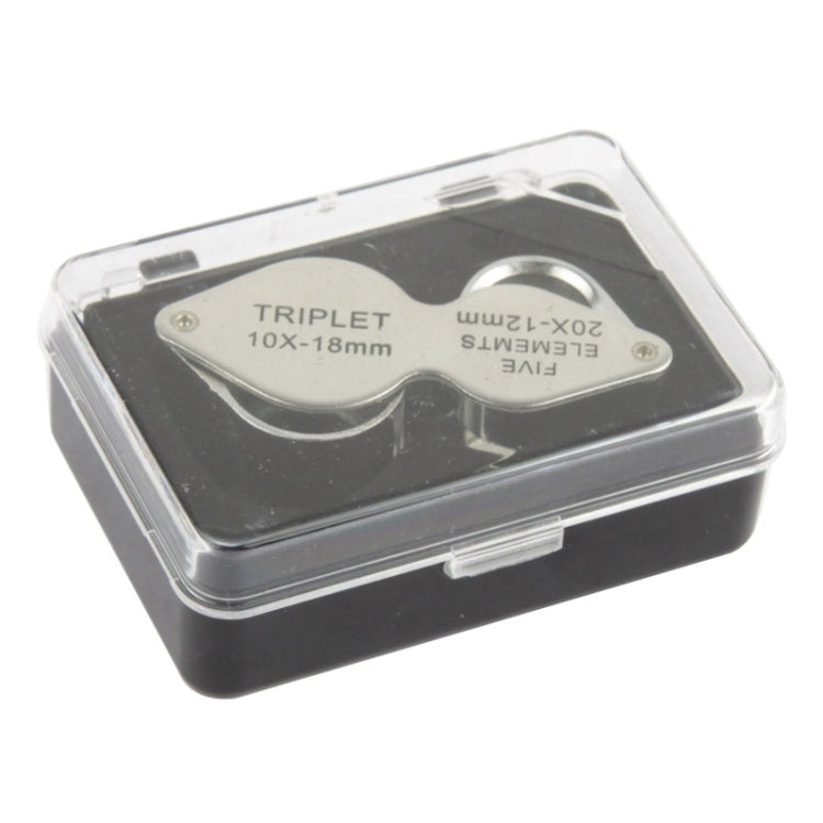 10X - 20X แบบพกพาและหมุนได้เครื่องประดับมือถือ Loupe แว่นขยายอ่านหนังสือแว่นขยาย (MG22181), 10X - 20X