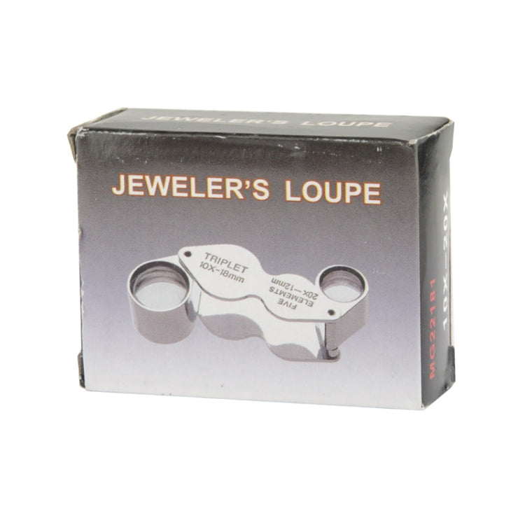 10X - 20X แบบพกพาและหมุนได้เครื่องประดับมือถือ Loupe แว่นขยายอ่านหนังสือแว่นขยาย (MG22181), 10X - 20X