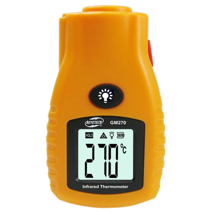 BENETECH เครื่องวัดอุณหภูมิอินฟราเรดดิจิตอลขนาดเล็ก ช่วงอุณหภูมิ -32 - 280 องศา (GM270), GM270