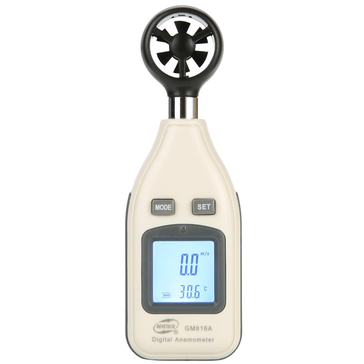 BENETECH เครื่องวัดความเร็วลมแบบดิจิตอลอิเล็กทรอนิกส์ (GM816A), GM816A