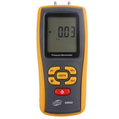 BENETECH GM520 เครื่องวัดความดันจอแสดงผล LCD