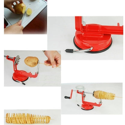 ที่หั่นมันฝรั่งเกลียว ขนาด: ประมาณ 21ซม. x 13ซม, Spiral Potato Slicer