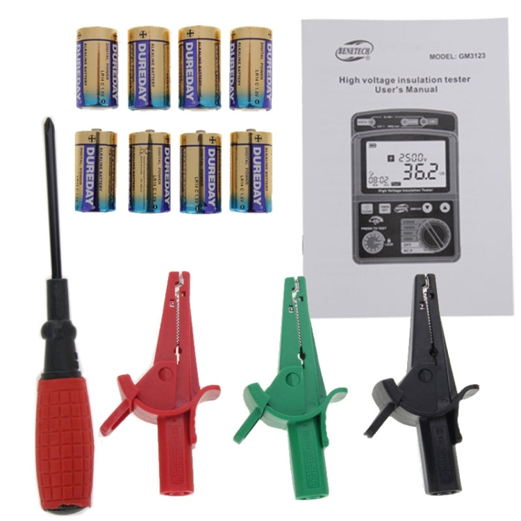 BENETECH GM3123 เครื่องทดสอบฉนวนไฟฟ้าแรงสูง, GM3123