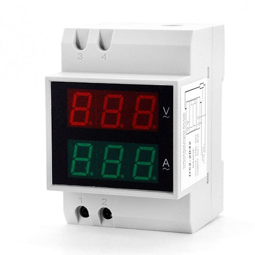 D52-2042 0.5 นิ้ว LED Digit แสดงผล โวลต์มิเตอร์แอมมิเตอร์ 2 in 1