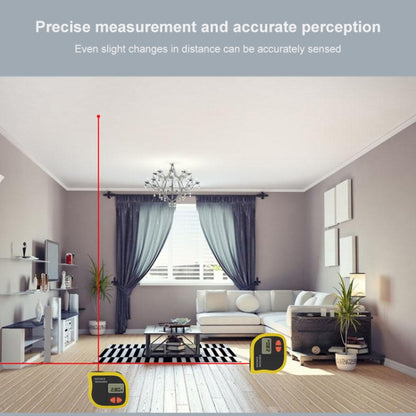 CP-3001 เครื่องวัดระยะด้วยคลื่นอัลตราโซนิก Laser Point พร้อมเทปวัดความยาว 1 ม