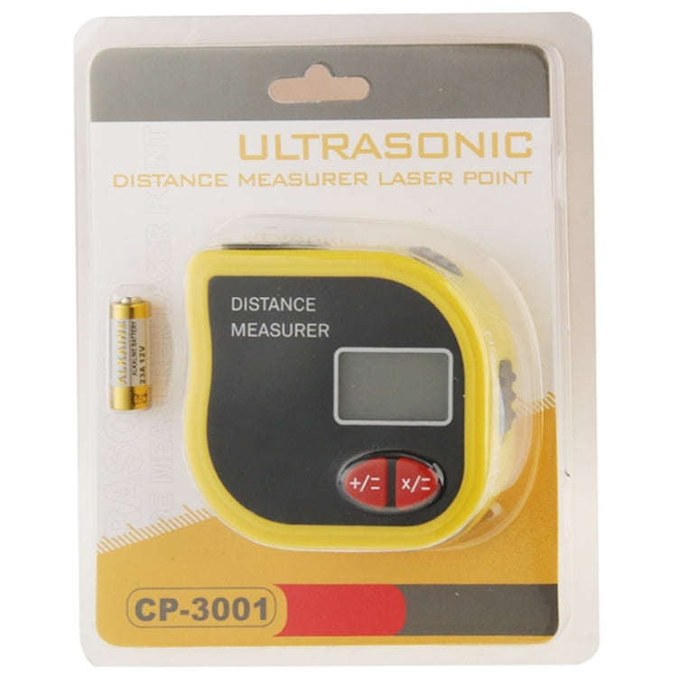 CP-3001 เครื่องวัดระยะด้วยคลื่นอัลตราโซนิก Laser Point พร้อมเทปวัดความยาว 1 ม