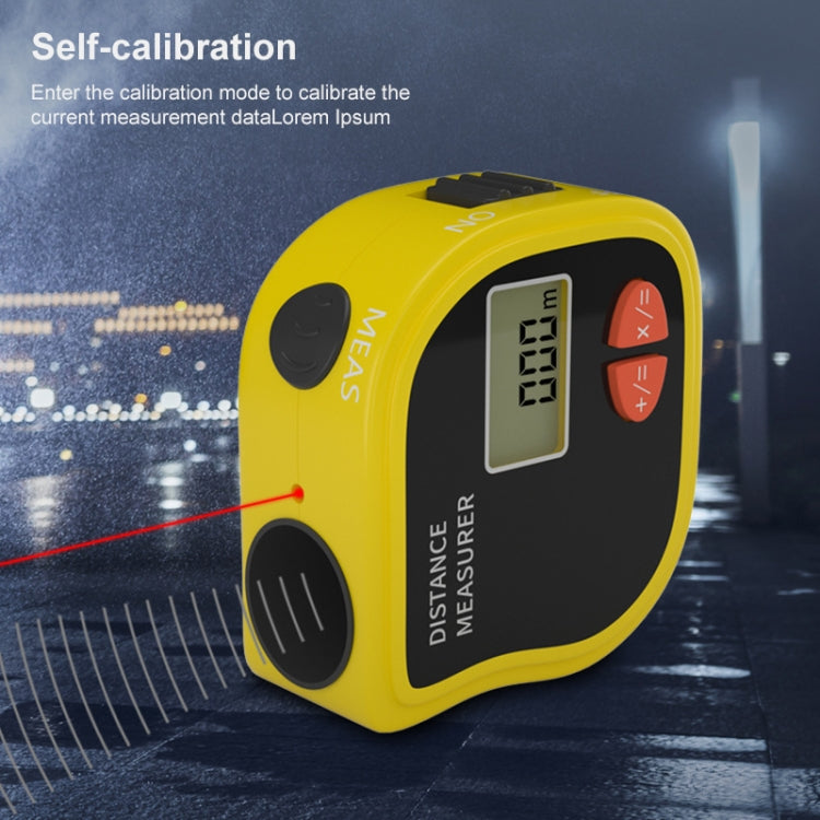 CP-3001 เครื่องวัดระยะด้วยคลื่นอัลตราโซนิก Laser Point พร้อมเทปวัดความยาว 1 ม