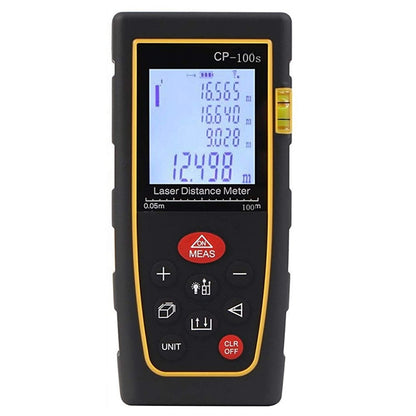 เครื่องวัดระยะเลเซอร์แบบดิจิตอลแบบพกพา CP-100S ระยะการวัดสูงสุด: 100 ม, 100m