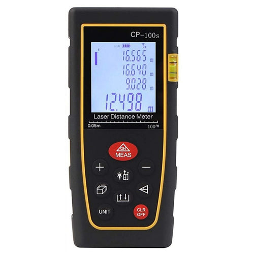 เครื่องวัดระยะเลเซอร์แบบดิจิตอลแบบพกพา CP-100S ระยะการวัดสูงสุด: 100 ม, 100m