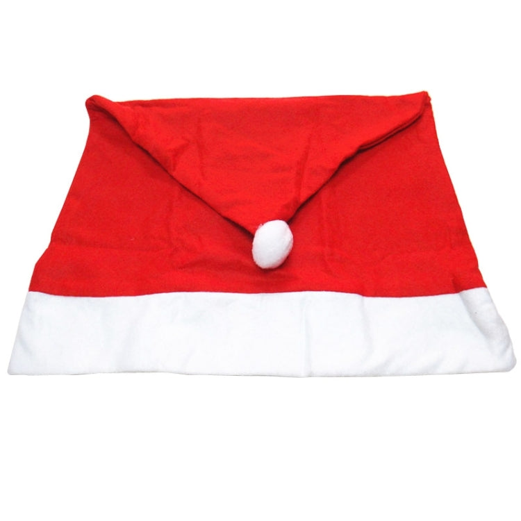 ผ้าคลุมเก้าอี้ตกแต่งเทศกาลคริสต์มาสหมวกแดง ขนาด 65ซม. x 50ซม, Red Hat