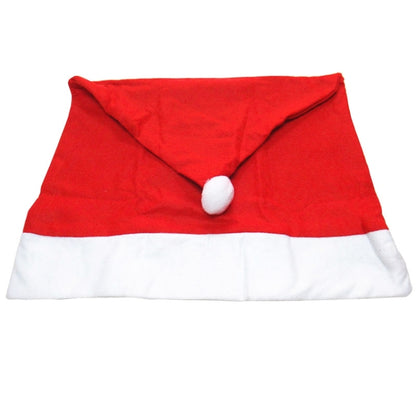 ผ้าคลุมเก้าอี้ตกแต่งเทศกาลคริสต์มาสหมวกแดง ขนาด 65ซม. x 50ซม, Red Hat