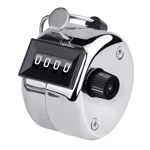 สไตล์ย้อนยุค 0.8 นิ้วหน้าจอ 4 หลักเครื่องกลคู่มือโลหะเคาน์เตอร์, Manual Metal Counter