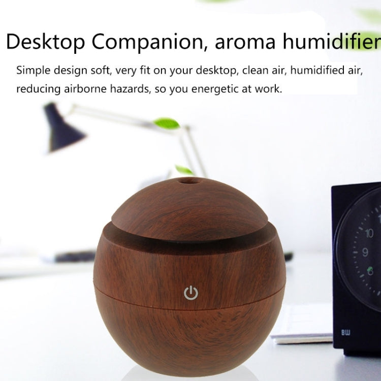 LM-X1 USB ชาร์จพื้นผิวไม้ 3W อัลตราโซนิก Aroma Air Humidifier, LM-X1
