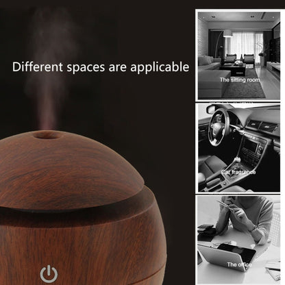 LM-X1 USB ชาร์จพื้นผิวไม้ 3W อัลตราโซนิก Aroma Air Humidifier, LM-X1