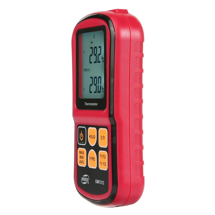BENETECH GM1312 เทอร์โมคัปเปิ้ลเทอร์โมคัปเปิลหน้าจอ LCD ขนาด 2.4 นิ้ว วัดประเภท J,K,T,E,N และ R, ช่วงการวัด: -50~300C
