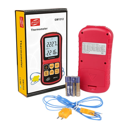 BENETECH GM1312 เทอร์โมคัปเปิ้ลเทอร์โมคัปเปิลหน้าจอ LCD ขนาด 2.4 นิ้ว วัดประเภท J,K,T,E,N และ R, ช่วงการวัด: -50~300C