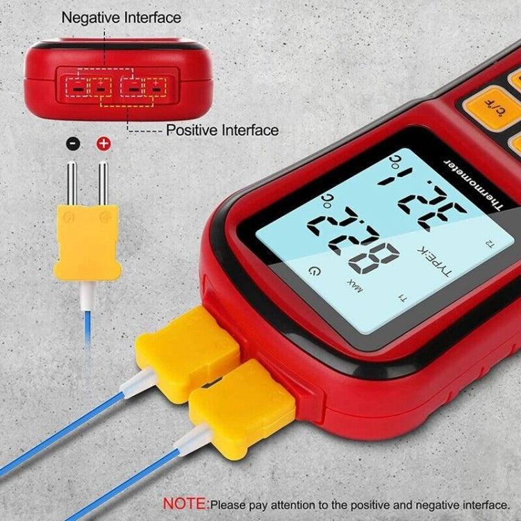 BENETECH GM1312 เทอร์โมคัปเปิ้ลเทอร์โมคัปเปิลหน้าจอ LCD ขนาด 2.4 นิ้ว วัดประเภท J,K,T,E,N และ R, ช่วงการวัด: -50~300C