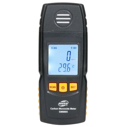 BENETECH GM8805 จอแสดงผล LCD มือถือคาร์บอนมอนอกไซด์ CO Monitor เครื่องตรวจจับ Meter Tester, ช่วงการวัด: 0-1000ppm