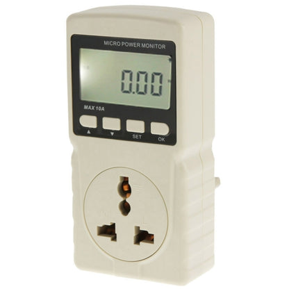 BENETECH GM86 จอแสดงผล LCD MAX 10A Micro Power Monitor เครื่องวัดพลังงาน, ปลั๊ก EU