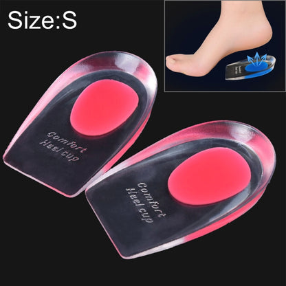 ผู้หญิงซิลิโคนเจล Comfort Heel Cups Pads Half Pads, Size: S, 1 Pair, Blue, 1 Pair