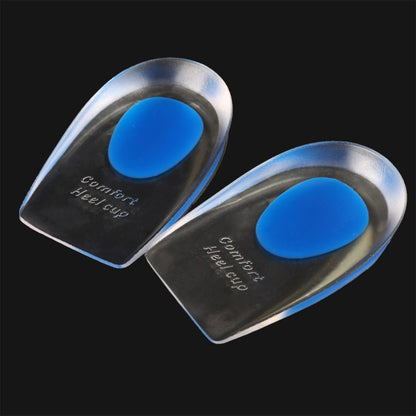 ผู้หญิงซิลิโคนเจล Comfort Heel Cups Pads Half Pads, Size: S, 1 Pair, Blue, 1 Pair