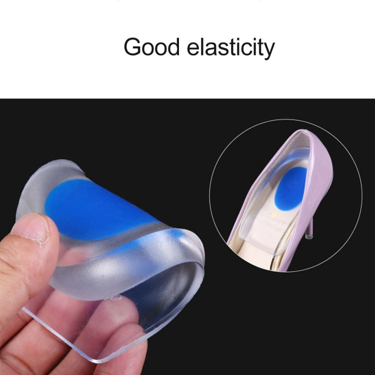 ผู้หญิงซิลิโคนเจล Comfort Heel Cups Pads Half Pads, Size: S, 1 Pair, Blue, 1 Pair