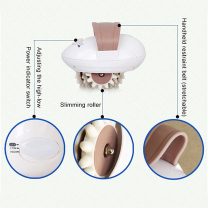 3D มินิร่างกายเต็มรูปแบบเครื่องนวดกระชับสัดส่วนลูกกลิ้งไฟฟ้า Slimmer ลดน้ำหนักอุปกรณ์สหภาพยุโรปเสียบ