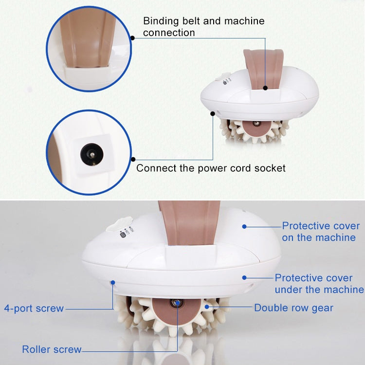 3D มินิร่างกายเต็มรูปแบบเครื่องนวดกระชับสัดส่วนลูกกลิ้งไฟฟ้า Slimmer ลดน้ำหนักอุปกรณ์สหภาพยุโรปเสียบ
