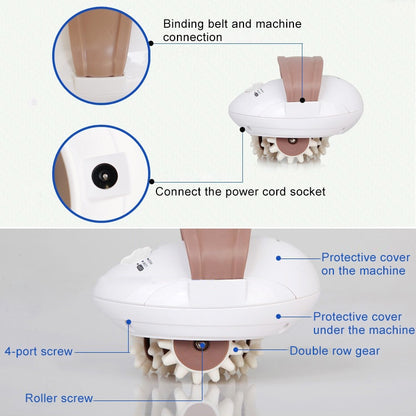 3D มินิร่างกายเต็มรูปแบบเครื่องนวดกระชับสัดส่วนลูกกลิ้งไฟฟ้า Slimmer ลดน้ำหนักอุปกรณ์สหภาพยุโรปเสียบ