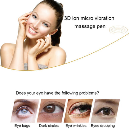 HYJ-825 Eye Care เครื่องนวดตาริ้วรอยถอดปากกา Ion Vibration Beauty Eye Cream เครื่องสำอางค์