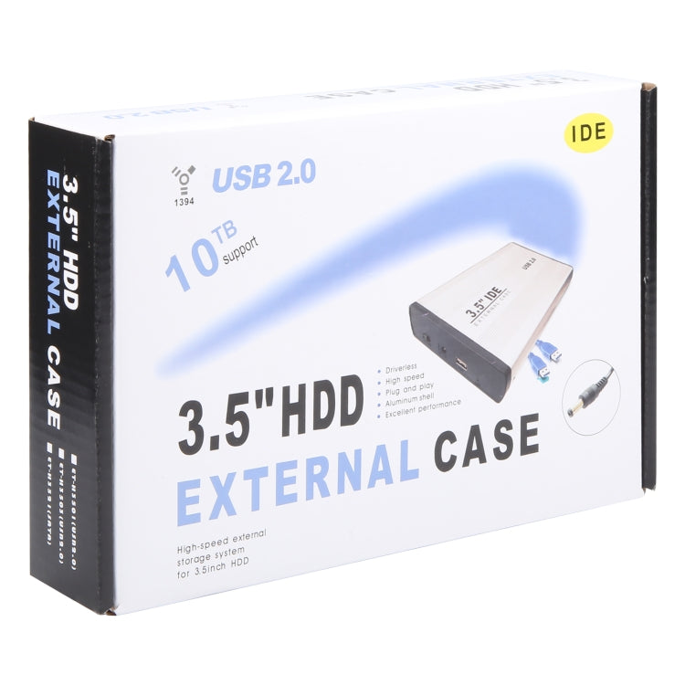 เคสภายนอก HDD ขนาด 3.5 นิ้ว รองรับฮาร์ดไดรฟ์ IDE, IDE (EU Plug), IDE (UK Plug)